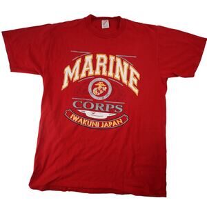 Vintage United States Marine Corps Iwakuni Japan Graphic T Shirt